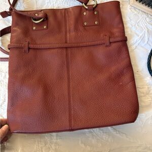 HOBO Chestnut Leather Shoulder Bag